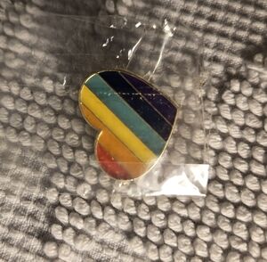 Colorful Heart Pin